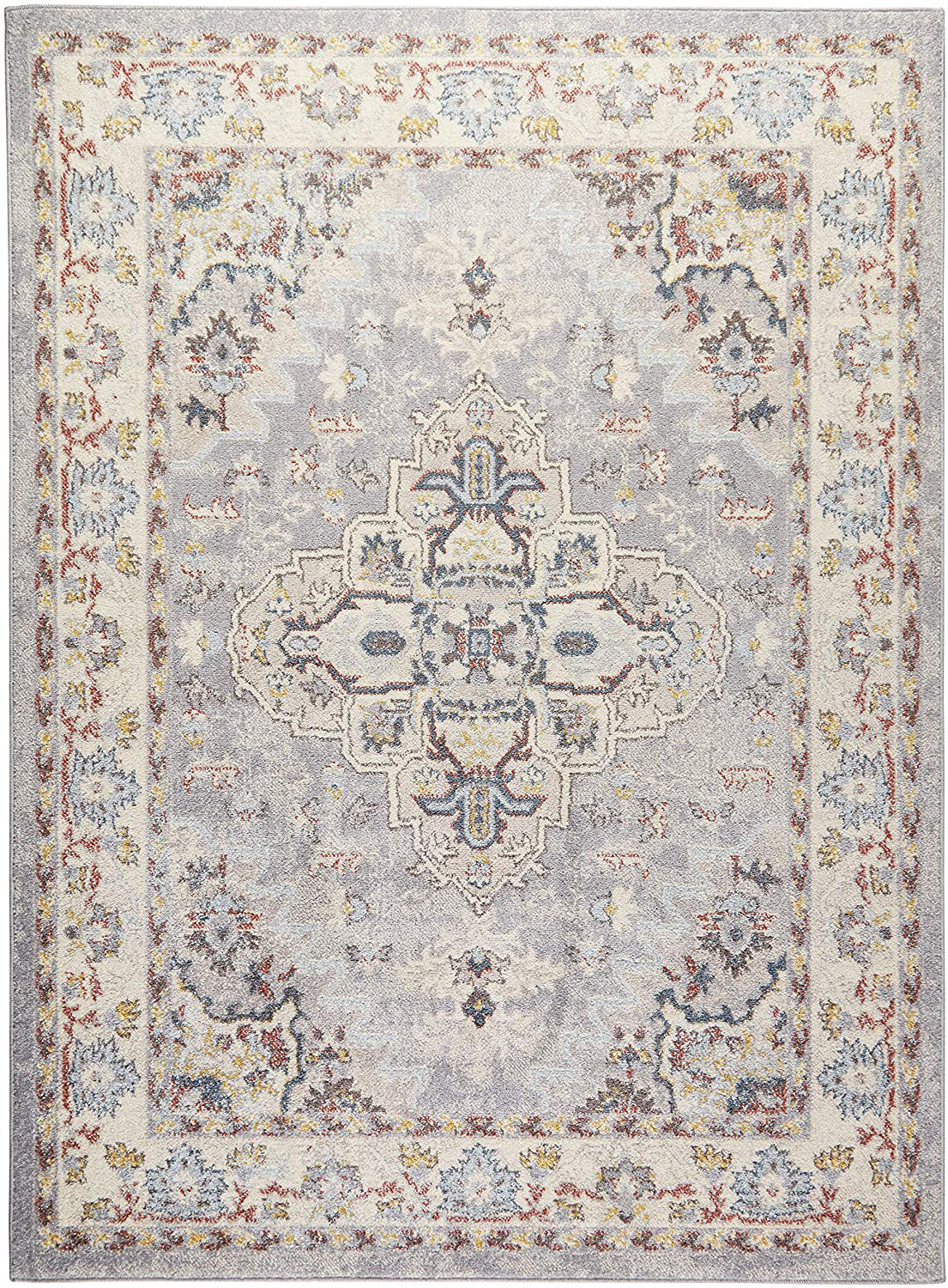 Home Dynamix Venice Loreta Area Rug, 5'3"x7'3" Rectangle, Brown Ivory