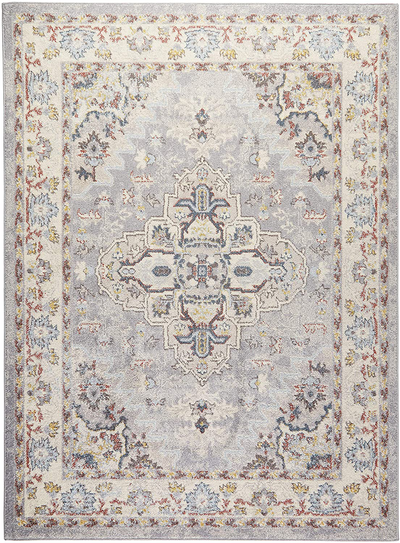 Home Dynamix Venice Loreta Area Rug, 5'3"x7'3" Rectangle, Brown Ivory