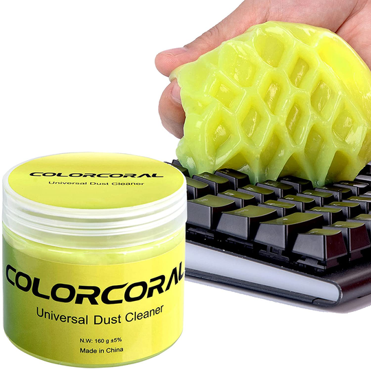 Cleaning Gel Universal Dust Cleaner for PC Keyboard Cleaning Car Detailing Laptop Dusting Home and Office Electronics Cleaning Kit Computer Dust Remover from ColorCoral 160G