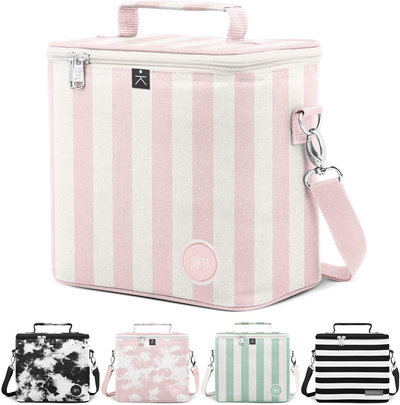 Simple Modern Kids Lunch Box-Insulated Reusable Meal Container Bag for Girls, Boys, Women, Men, Blakely, Minibrook: Just Pink Candy Stripe