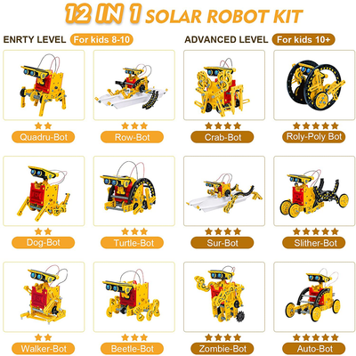 12 in 1 DIY Solar Robot Educational Building Blocks STEM Project