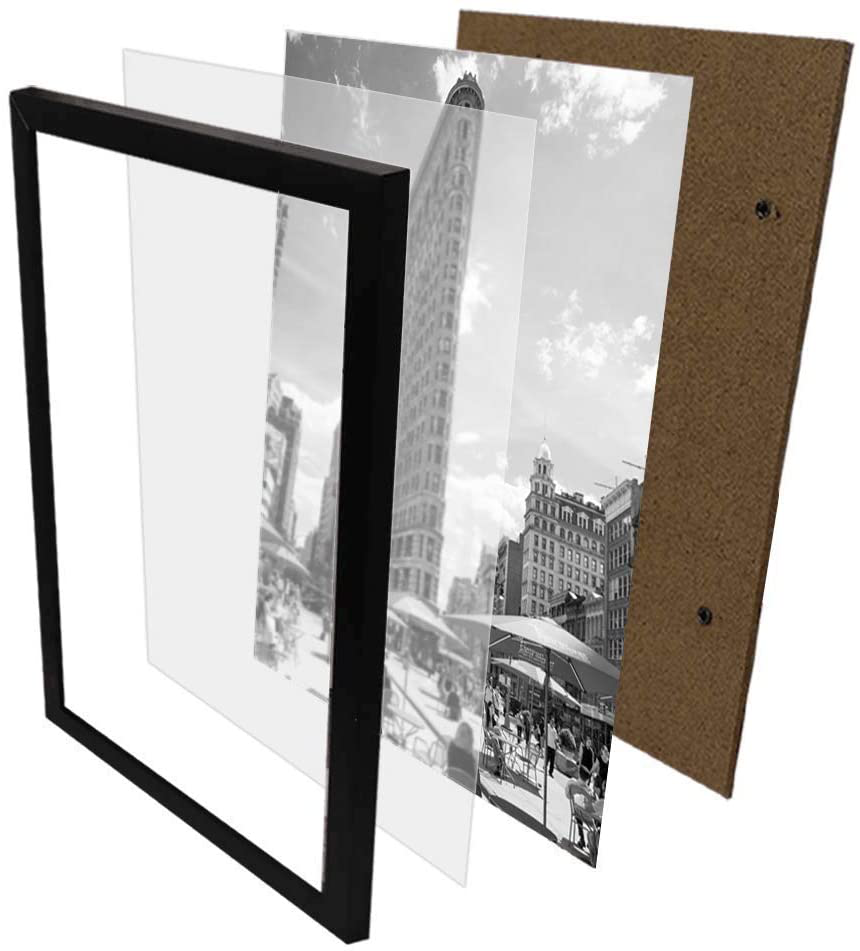 SILD 16x20 Frame Black 3 Pack, 16x20 Picture Frames for Wall,Wood Frame 16x20 with Mounting Hardware