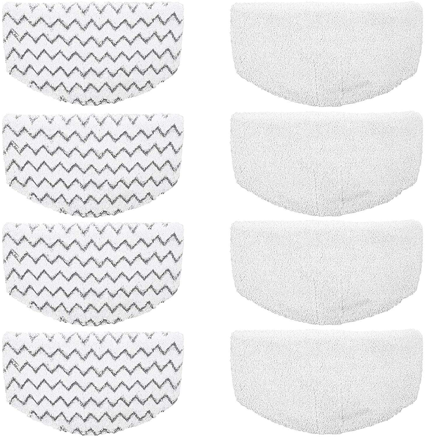 Bissell Steam Mop Pads 8pk Replacement/Washable/Reusable Compatible with Bissell Steam Mop 1940/1440/1544/1806/2075 Series, Model 19402/19404/19408/19409/1940a/1940f/1940q/1940t/1940w/B0006/B0017