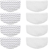 Bissell Steam Mop Pads 8pk Replacement/Washable/Reusable Compatible with Bissell Steam Mop 1940/1440/1544/1806/2075 Series, Model 19402/19404/19408/19409/1940a/1940f/1940q/1940t/1940w/B0006/B0017