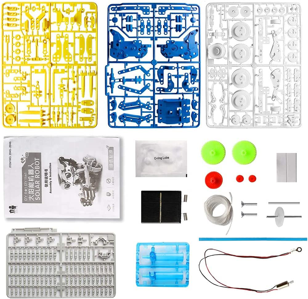 11 In 1 Stem Projects for Kids Ages 8-12, Make Your Own Solar Robot Toy, DIY Science Kits