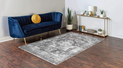 Unique Loom Sofia Collection Area Traditional Vintage Rug, French Inspired Perfect for All Home Décor, 4' 0 x 6' 0 Rectangular, Orange/Yellow