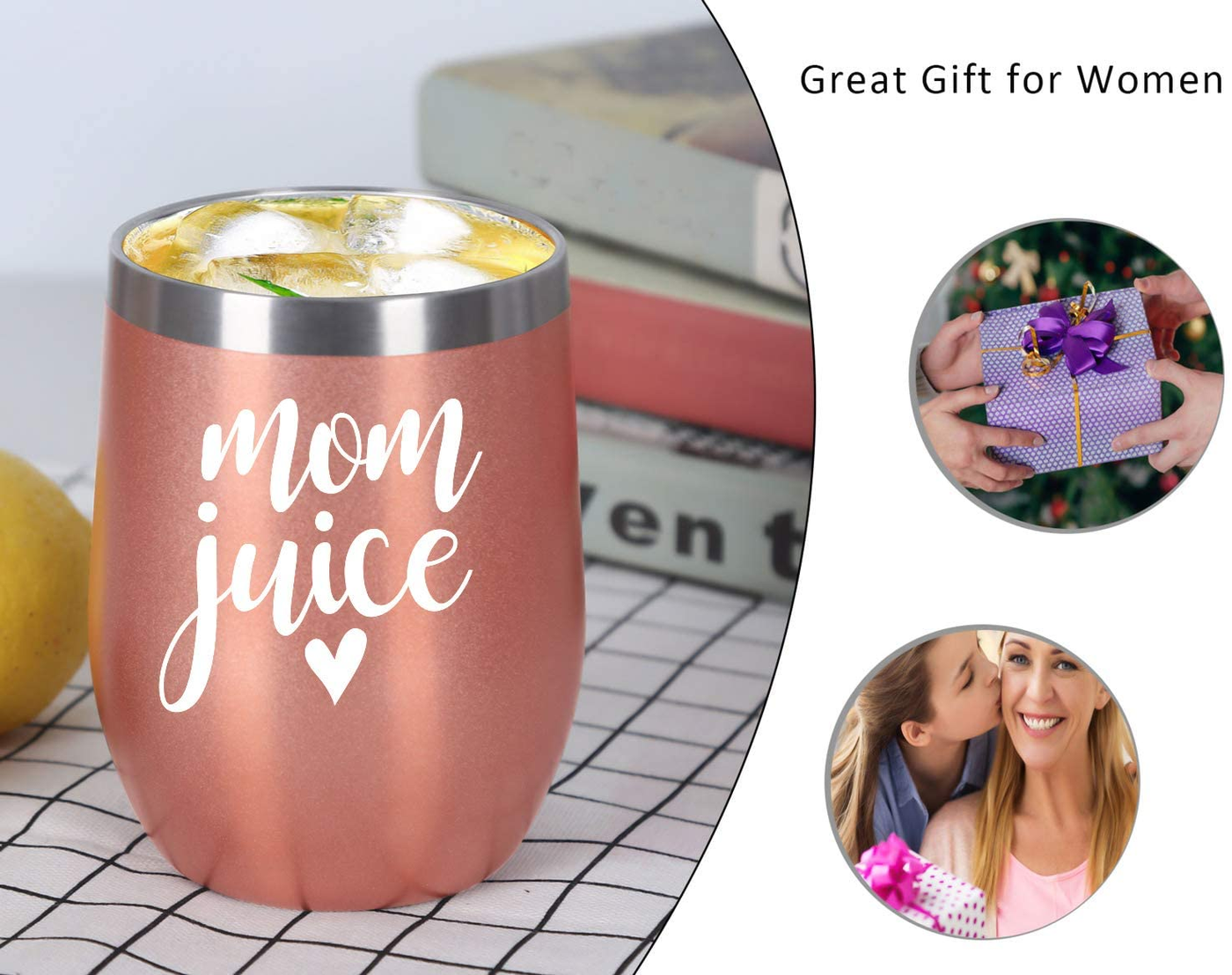 Mom Juice 12oz Wine Tumbler