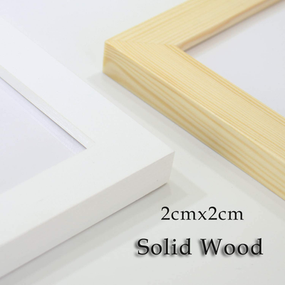 Pine Wood Plexiglass 12x16 Frame White With Display 10X12 White MAT Wall Mounted Picture Poster Frames