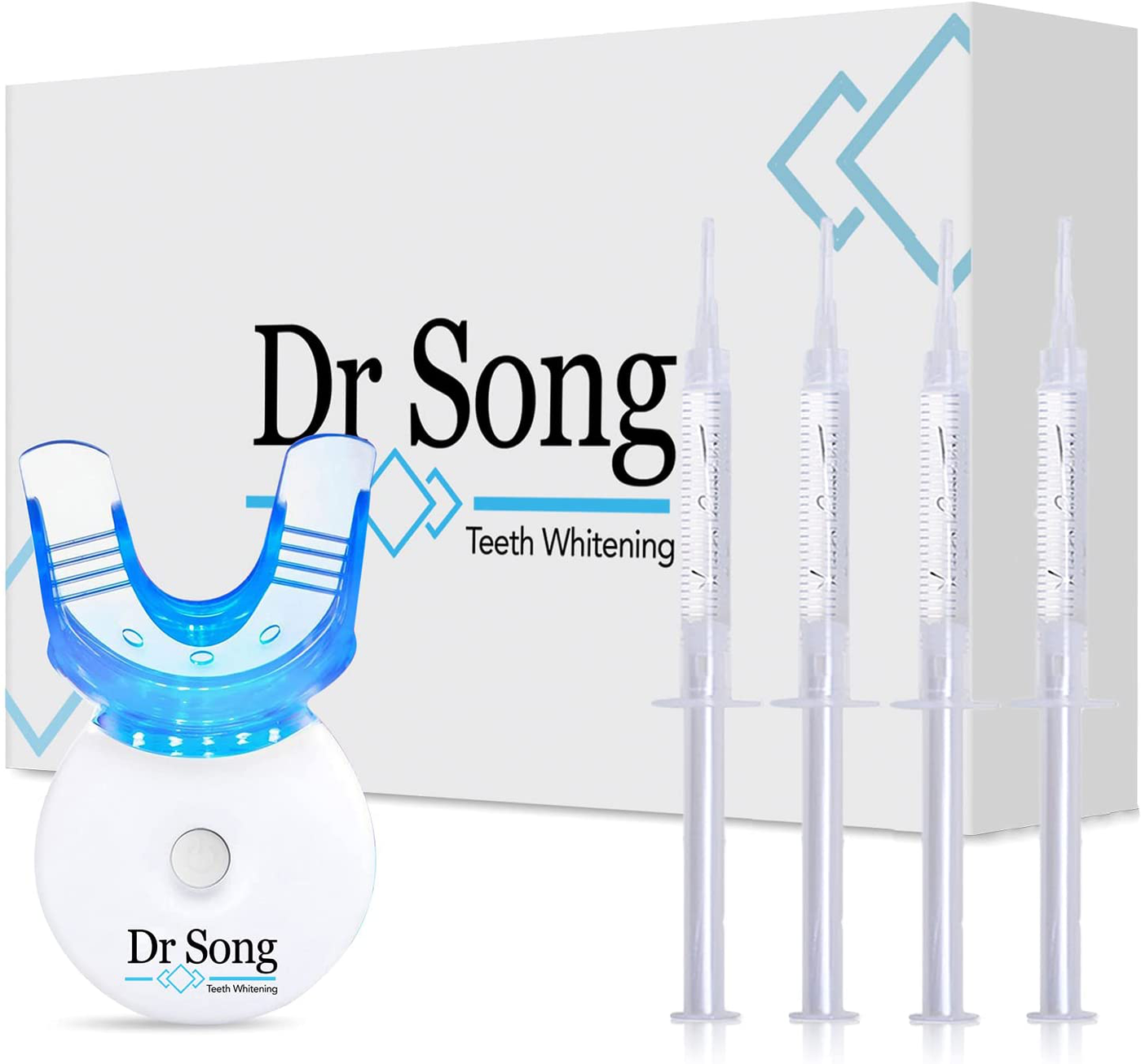 Dr Song Teeth Whitening Kit 4X Syringes 35% Carbamide Peroxide, Light, Trays