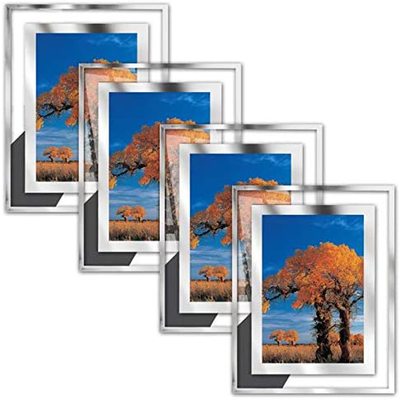 8.5 x 11 Certificate Document Frame Packs4 Diploma Glass Picture Frames for Tabletop