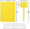 20 Pack Dual-Sided Yellow Sticky Traps for Flying Plant Insect Such as Fungus Gnats, Whiteflies, Aphids, Leafminers, and Thrips