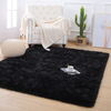 Quenlife Soft Bedroom Rug, Plush Shaggy Carpet Rug for Living Room Fluffy Area Rug for Kids Grils Room, Nursery Home Decor Fuzzy Rugs with Anti-Slip Bottom, 4 x 6ft, Light Navy