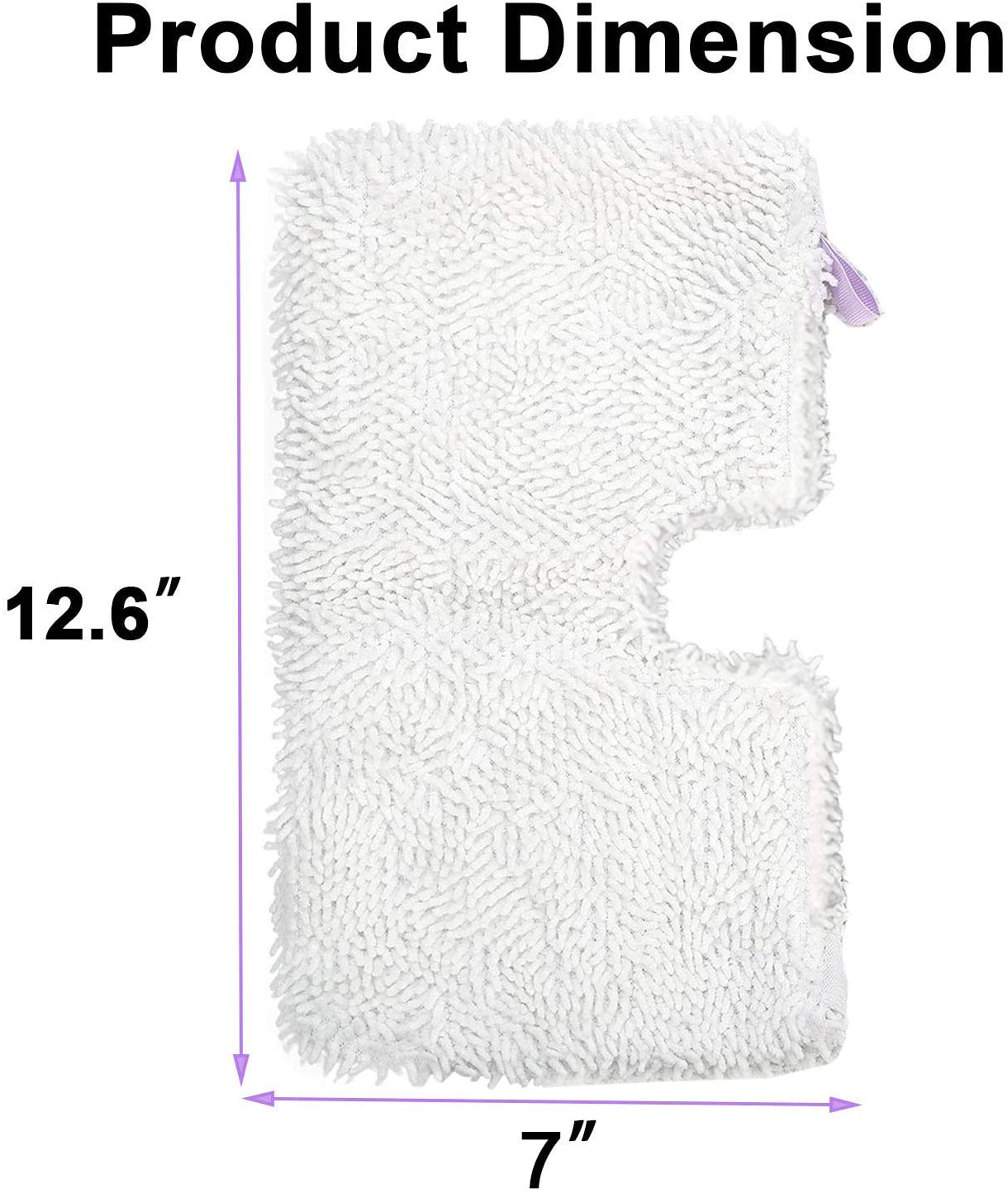 FFsign 6 Pack Replacement Washable Microfiber Steam Mop Pads for Shark Steam Pocket Mop Hard Floor Cleaner S3501 S3550 S3601 S3601D S3801 S3801CO S3901 SE450 S2901 S2902, 6 Pcs Cleaning Steamer Pad
