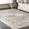 nuLOOM Becca Vintage Tile Area Rug, 6' 7" x 9', Grey