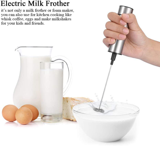 Junluck Foam Maker Electric High Speed Foam Maker, Mini Foamer, for Coffee Latte