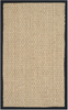 Safavieh Natural Fiber Collection NF114G Border Basketweave Seagrass Accent Rug, 2' x 3', Olive