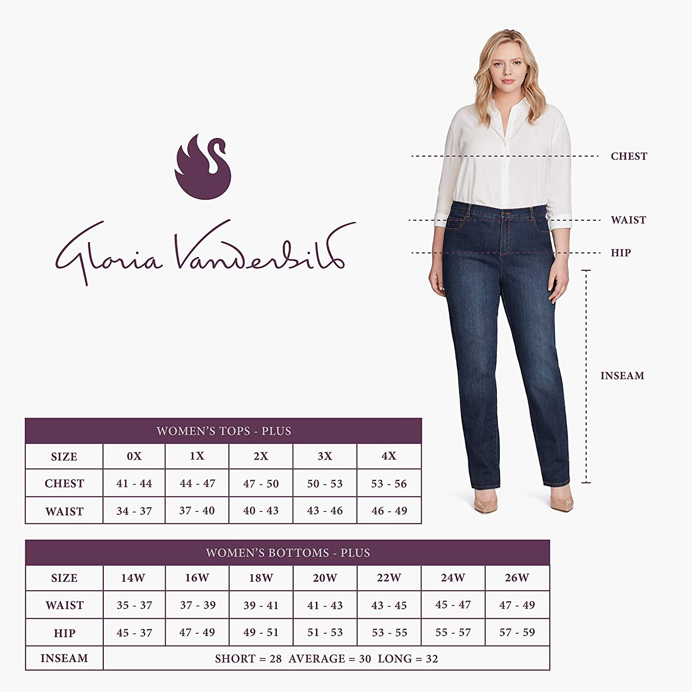 Gloria Vanderbilt womens Amanda Classic High Rise Tapered Jean