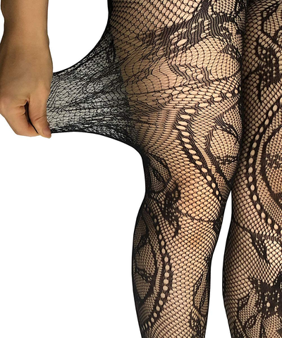 Women's Fishnet Bodystocking Crotchless Bodysuit 