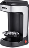 BELLA One Scoop One Cup Coffee Maker, Brew in Minutes, Dishwater Safe, Black and Stainless Steel