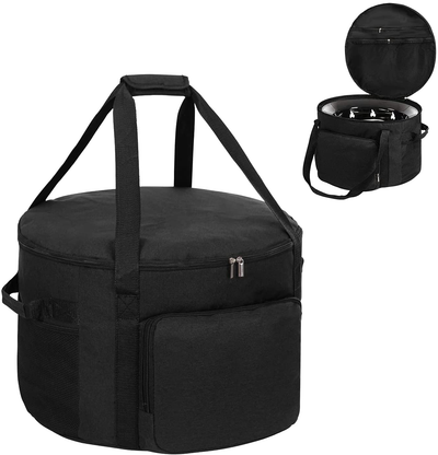 Outdoor Fire Pit Bag Compatible with Outland Firebowl 893 870 823, OSPUORT fire Pit Carrying Bag Propane Gas Fire Pit Carry case 19 Inch Diameter Bag Only（Black）