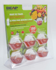 BEAPCO 10036 Prefilled Fruit Fly Traps, 6-Pack, Red