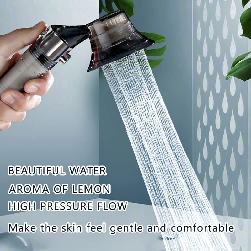 Luxury Bathroom Shower Head - ON/Off Pause Switch-Handheld High Pressure Filtered Shower Head