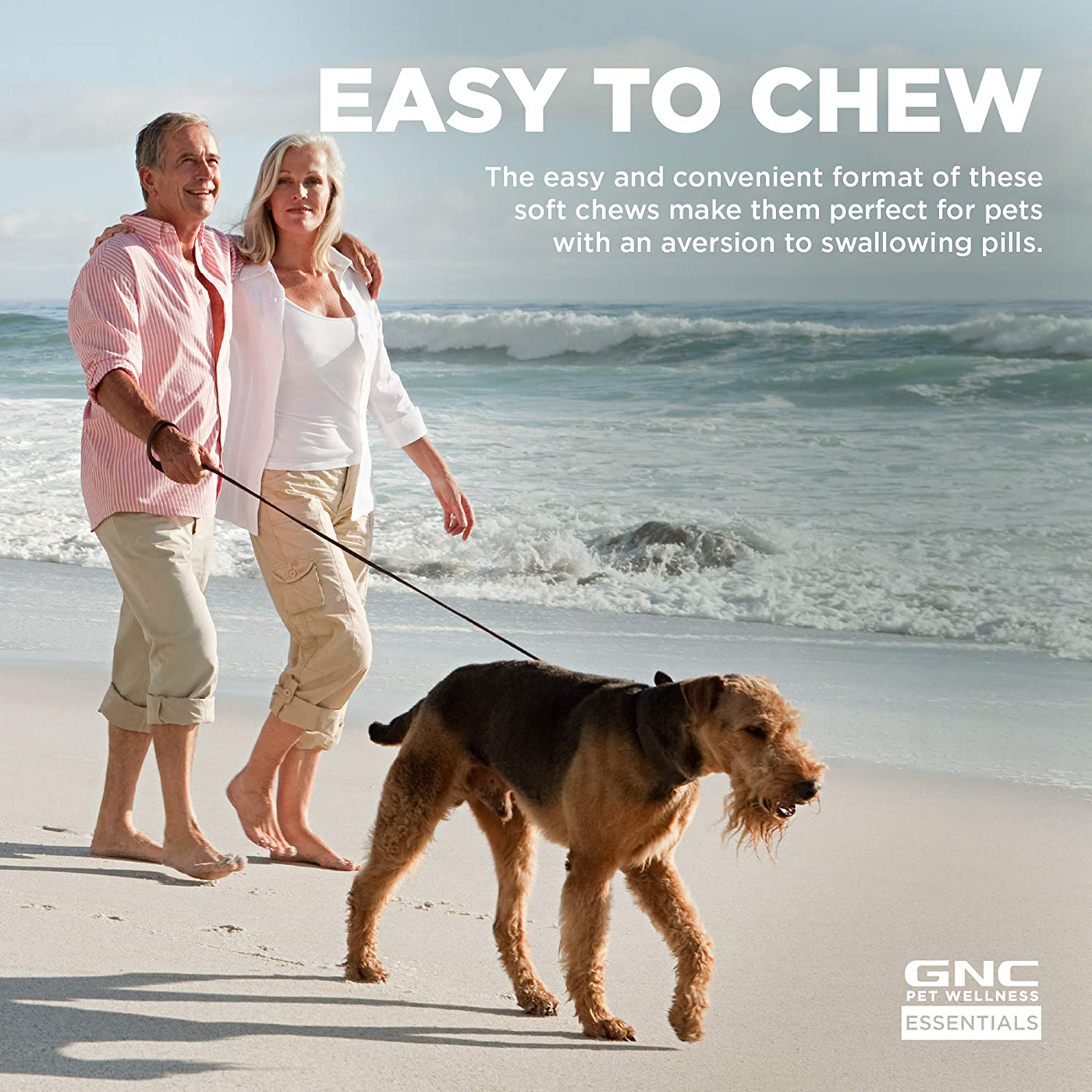 GNC for Pets Essentials Dog Multivitamin Soft Chews | 60 ct Salmon Oil Dog Supplement Immune Booster | Chicken Flavor Chewable Dog Multivitamin with Vitamins and Minerals