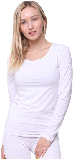 Women Thermal Underwear Top by Outland; Base Layer; Soft Lightweight Warm Fleece
