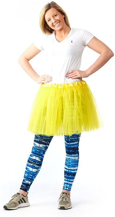 My Lello Adult Tutu Skirt, Classic Elastic 3 Layer Tulle Tutu for Women and Teens