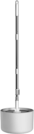 VENETIO iMOP Microfiber Spin Mop with Patented Bucket Water Filtration – Self Wringing Wet Dry All-in-One Flat Mop with Extra Refills – Safe on All Floor Types Hardwood, Marble, Tile, Vinyl, Laminate