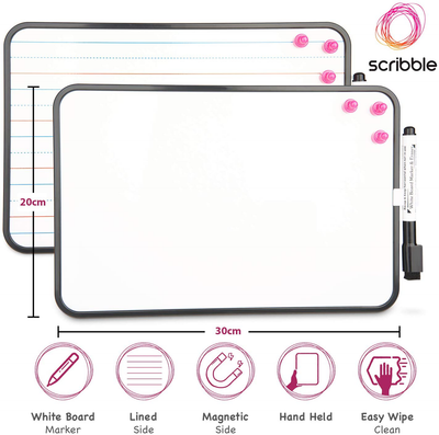 Scribble Double Sided Hand Held Magnetic Whiteboard