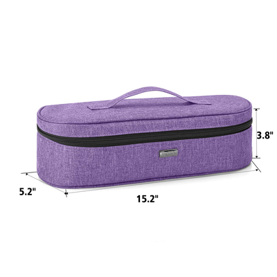 Teamoy Travel Storage Bag Compatible with Revlon One-Step Hair Dryer And Volumizer Hot Air Brush and Attachments, Purple (Bag Only))
