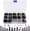 Hobbypark 500pcs Universal RC Screw Kit Screws Assortment Set, Hardware Fasteners for Traxxas Axial Redcat HPI Arrma Losi 1/8 1/10 1/12 1/16 Scale RC Cars Trucks Crawler