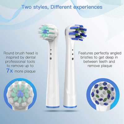 Replacement Toothbrush Heads for Oral B Braun, Precision Clean Brush Heads Refill Compatible with Oral-B 7000/Pro 1000/9600/ 5000/3000/8000