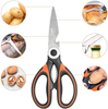 VIAFOIA Kitchen Scissors Heavy Duty, Stainless Steel Sharp Scissors with Cover, Multi-Purpose Kitchen Shears for Food, Poultry, Fish, Meat, Vegetables, Herbs, BBQ, Bones, Nuts…