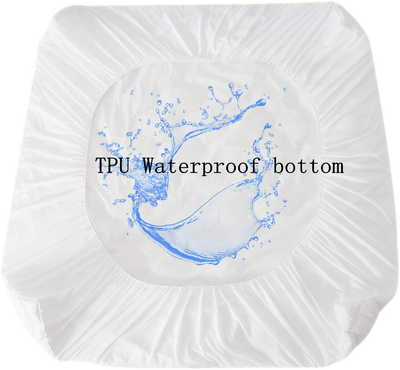 Waterproof Mattress Pad Cover Queen Size - Breathable Soft Fluffy - Pillow Top Cotton Top Down Alternative Filling Cooling Mattress Topper