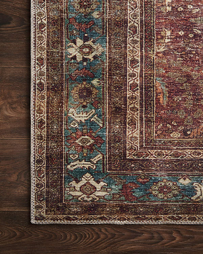 Loloi II Layla LAY-02 Spice Traditional Runner Rug 2'-6" x 7'-6"