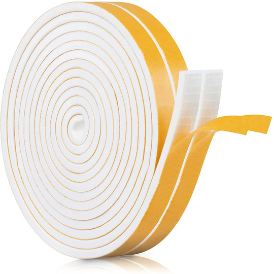 Weather Stripping Door Seal Strip with Self Adhesive Foam Tape Soundproof Door Draft Stopper for Doors Windows and Shower Glass Gaps