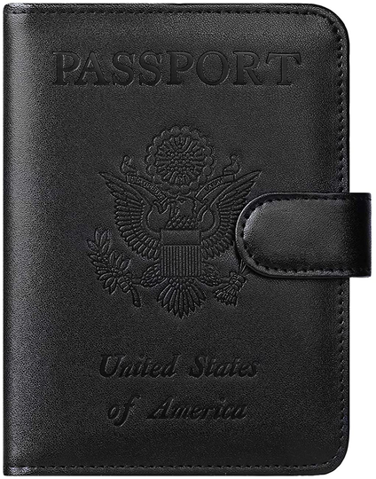 Passport Holder Cover Wallet RFID Blocking Leather Card Case Travel Accessories for Women Men