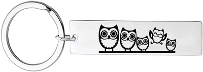 Stainless Steel Dog Tag Keychain Gifts for Men Women Teen Boy Girl Best Friends
