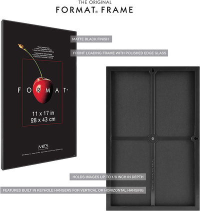 MCS Format Frames, 4 x 4 in, Black