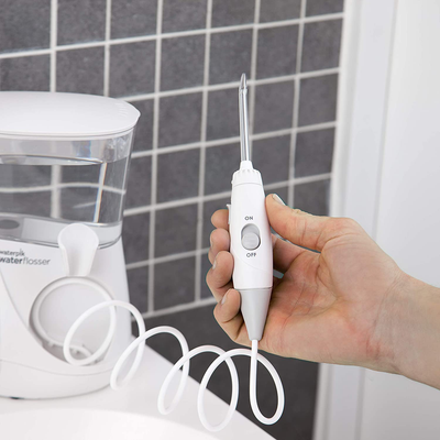 Waterpik WP-660 Water Flosser Electric Dental Countertop Professional Oral Irrigator For Teeth, Aquarius, White