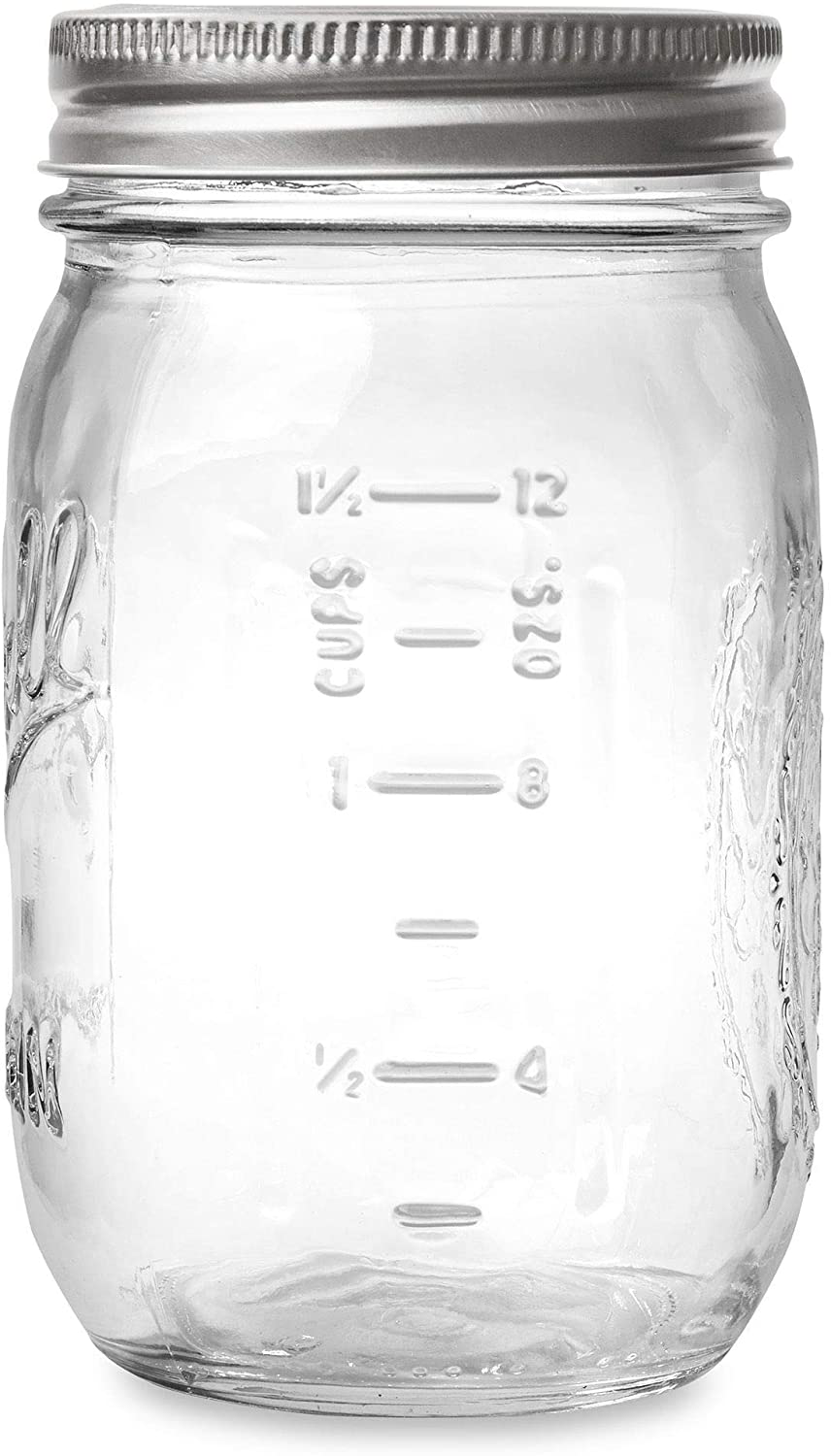 Ball Regular Mouth 16-Ounces Mason Jar with Lids and Bands (12-Units), 12-Pack, AS SHOWN