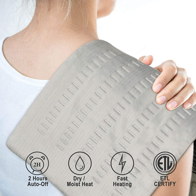 XL King Size 12” x 24” - Heating Pad Ultra-Soft with Moist & Dry Heat Therapy Options & Auto Shut-Off