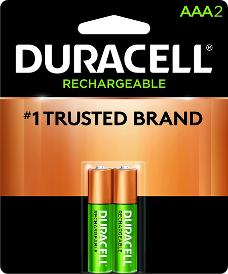 Duracell - Rechargeable AAA Batteries - long lasting, all-purpose Double A battery for household and business - 2 count