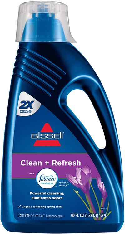 BISSELL DeepClean + Refresh with Febreze Freshness Spring & Renewal Formula, 1052A, 60 ounces