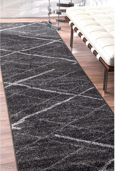 nuLOOM Thigpen Contemporary Runner Rug, 2' 5" x 9' 5", Dark Grey