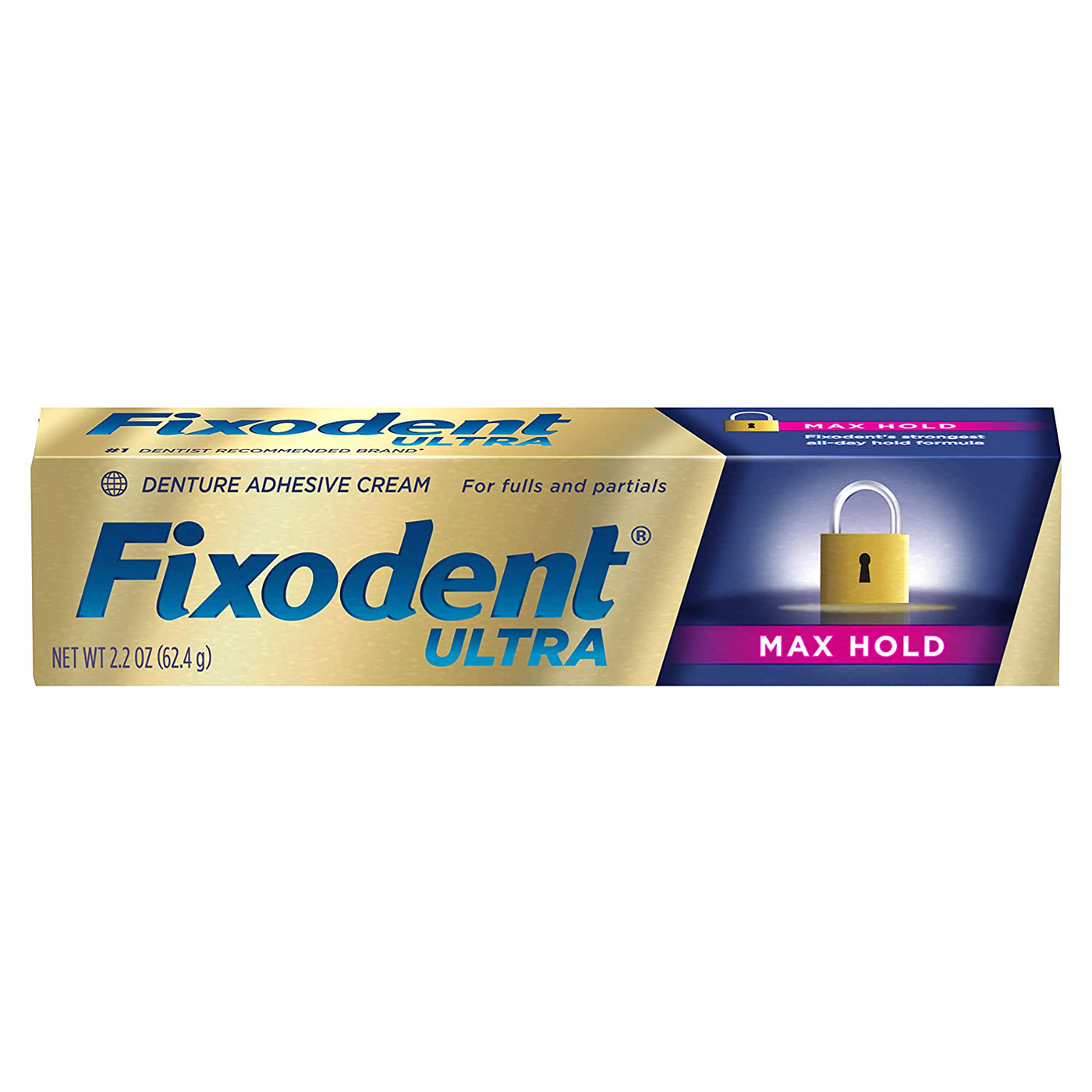 Fixodent Ultra Max Hold Dental Adhesive, 2.2 oz