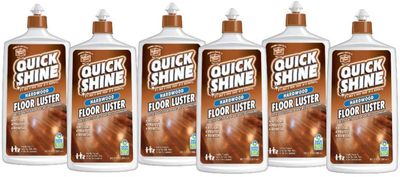 Quick Shine High Traffic Hardwood Floor Luster, 6 Bottles, 6 Count