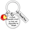 Teacher Gifts from Student,Personalized Teacher Keychain Gifts-A Great Teacher is Hard to Find,Teacher Appreciation Retirement School Thank You Keyrings End of Year Gifts for Women Men